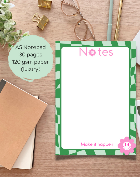 Green Retro Notepad