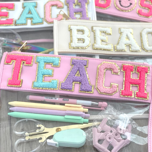 Pencil Case/Pouch - Pink TEACH