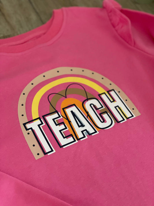 TEACH/ Rainbow Jumper (Sweatshirt)