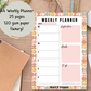 Autumn Geometric A4 Weekly Planner Pad