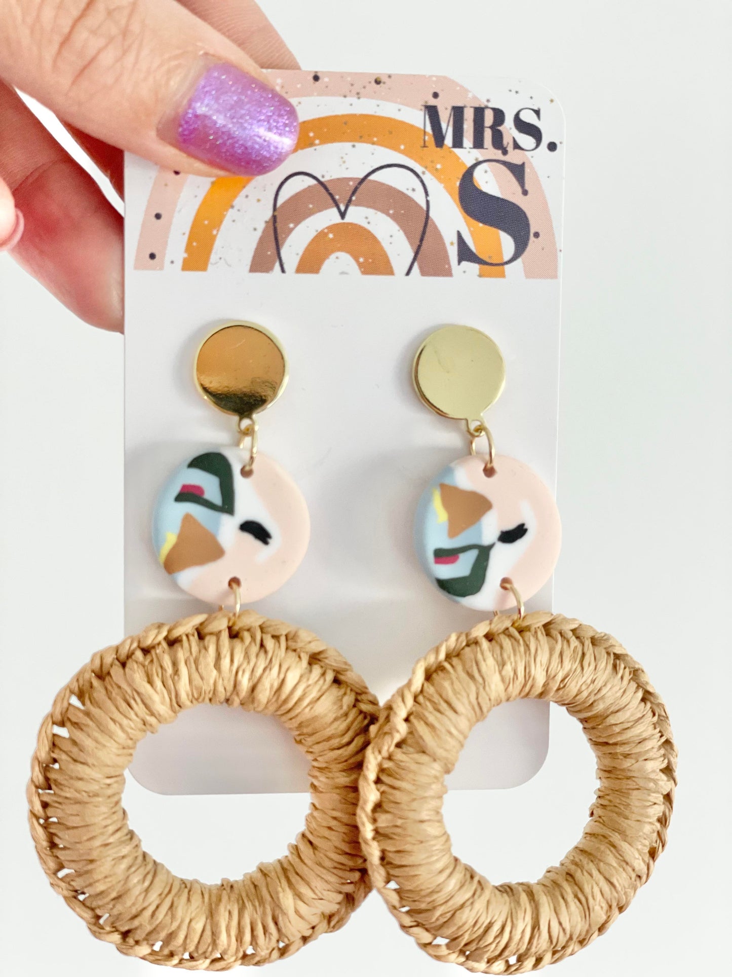 Rattan and Woven Earring Collection