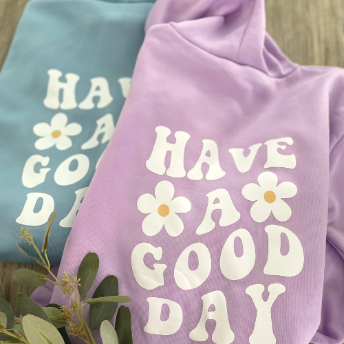 Sweatshirt/Jumper - Have a good day! (Purple)