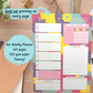 Gold Foil Bright A4 Weekly Planner Pad